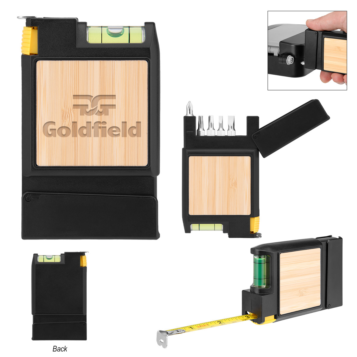 Bruce 7-In-1 Bamboo Multi-Tool Tape Measure Product Image