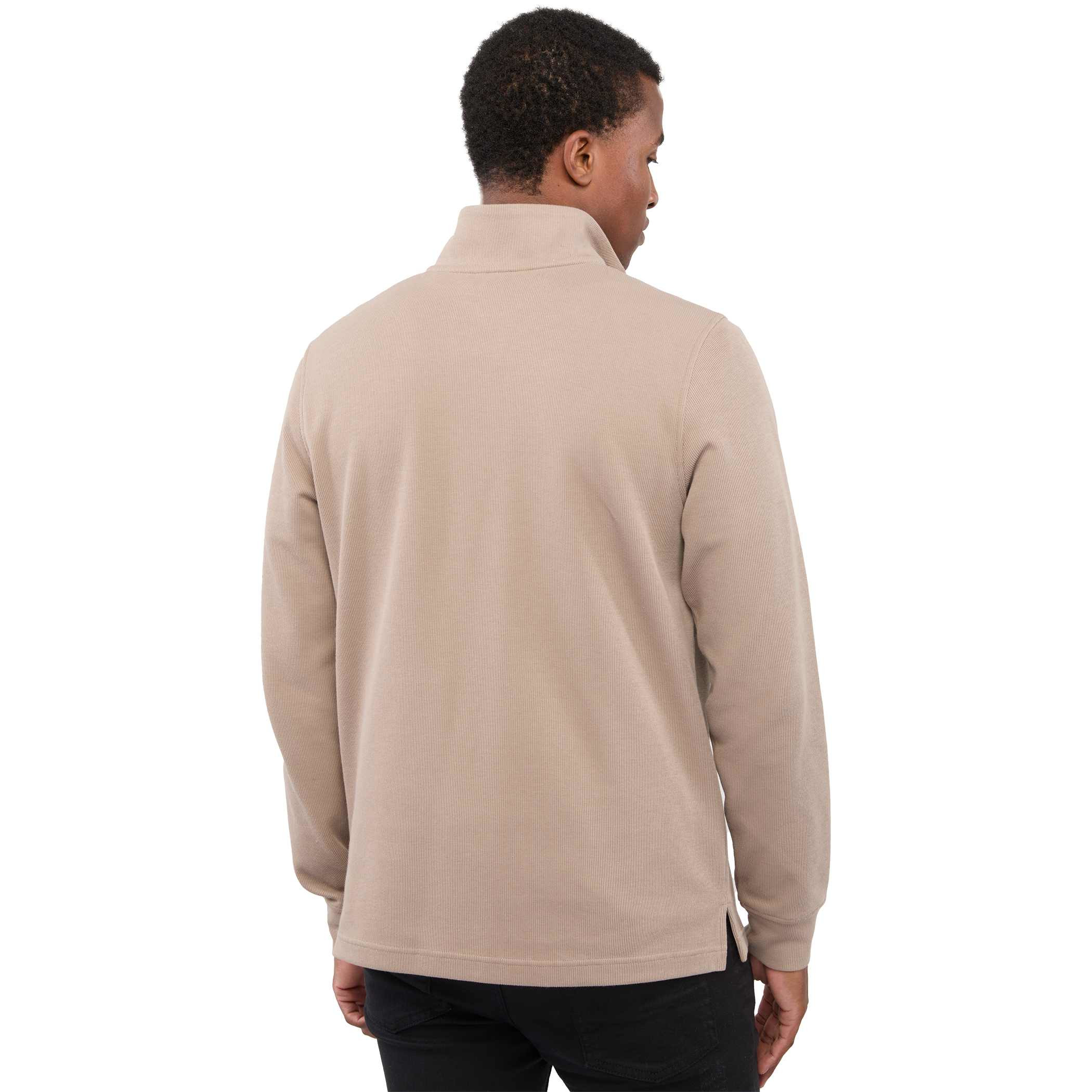 Men's Hudson Eco Knit Quarter Zip Ribbed Sweater Product Image