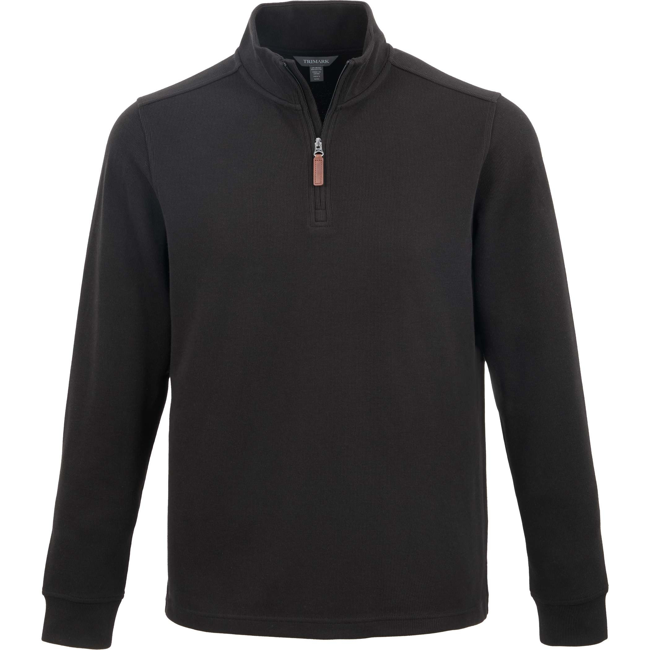 Men's Hudson Eco Knit Quarter Zip Ribbed Sweater Product Image