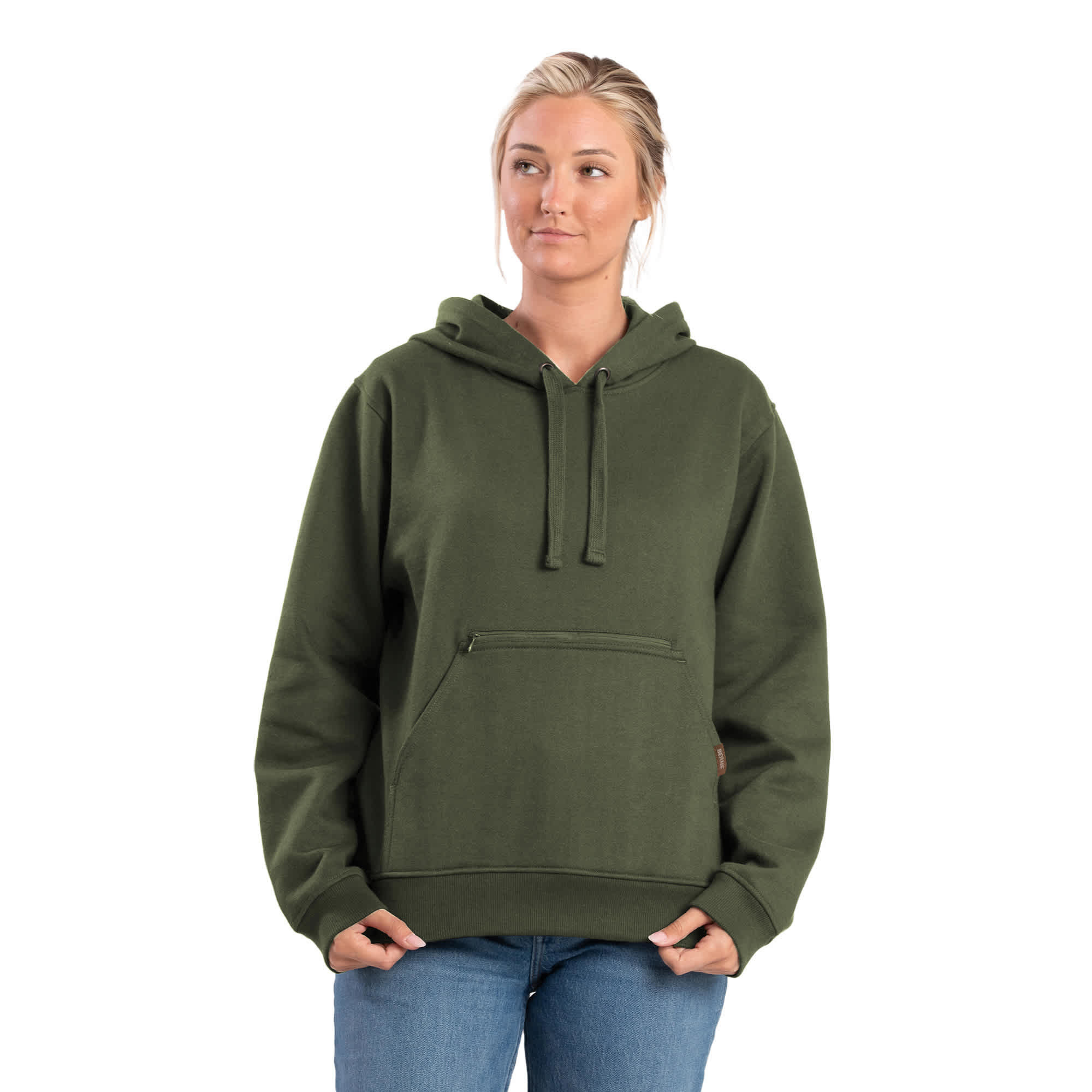 BERNE Women's Heritage Zippered Pocket Hooded Pullover Sweatshirt Product Image