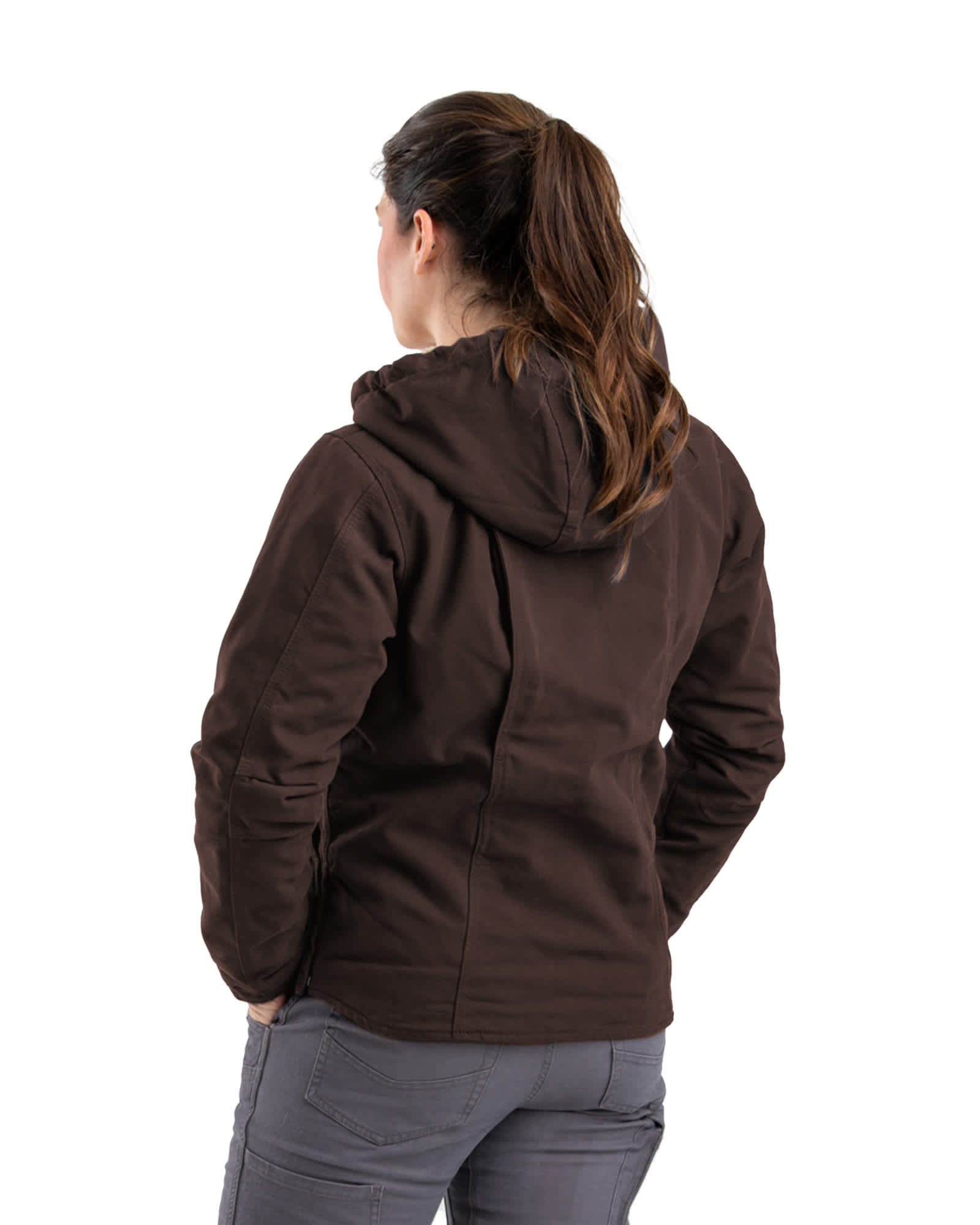 BERNE Women's Sherpa-Lined Duck Hooded Jacket Product Image