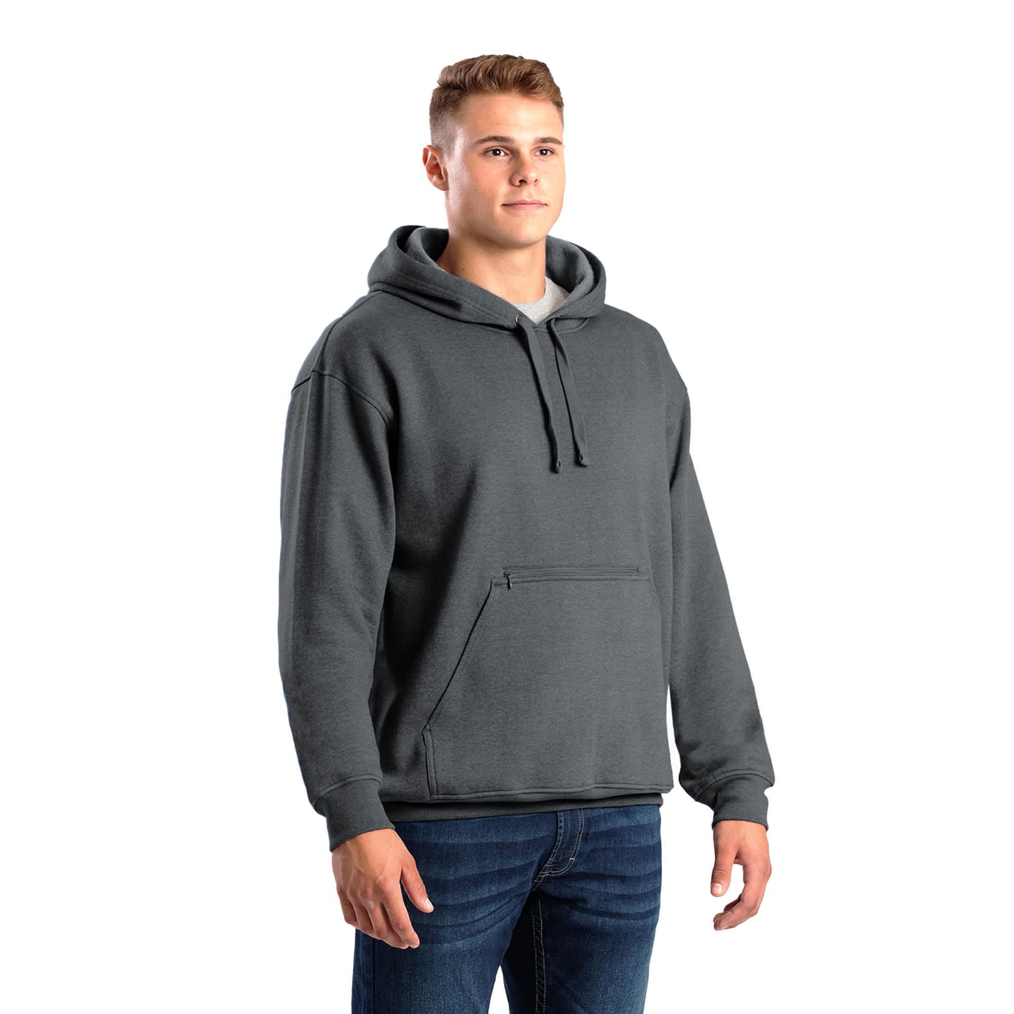 BERNE Men's Heritage Zippered Pocket Hooded Pullover Sweatshirt Product Image