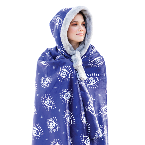 Sublimated Hooded Wearable Blanket Product Image