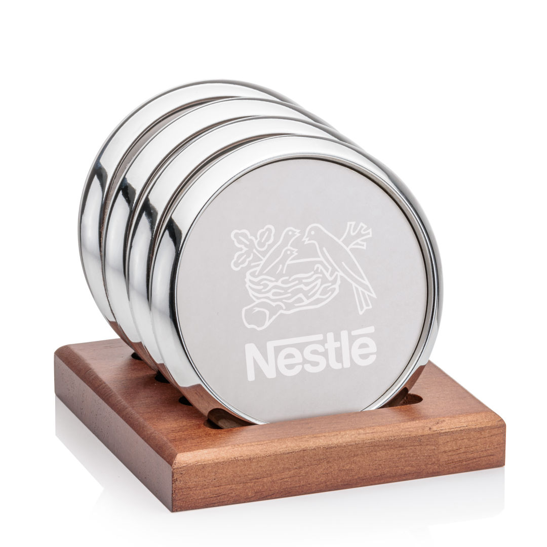 Set of 4 Danville Coasters on Porterfield Base Product Image