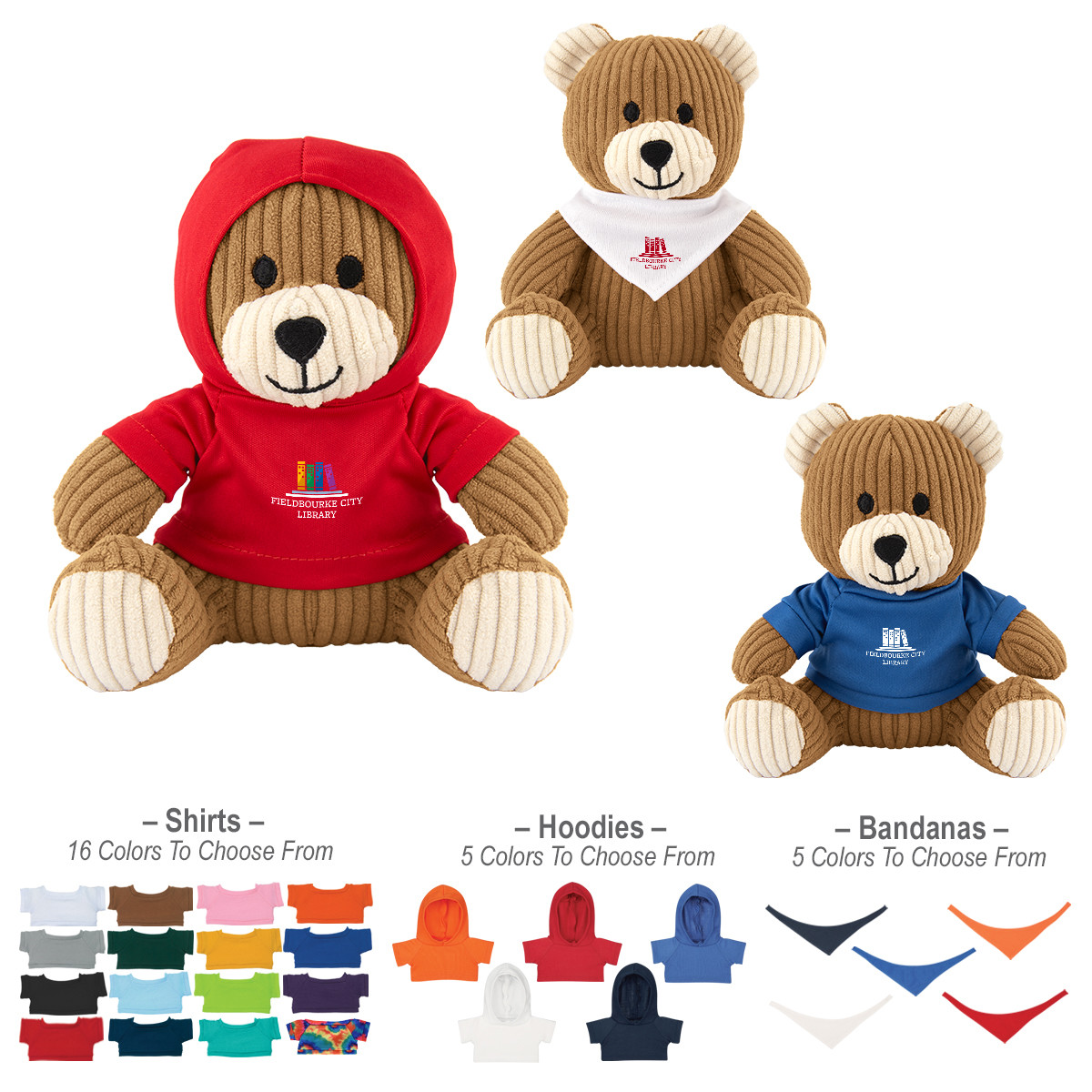 6" Barry Corduroy Bear Product Image