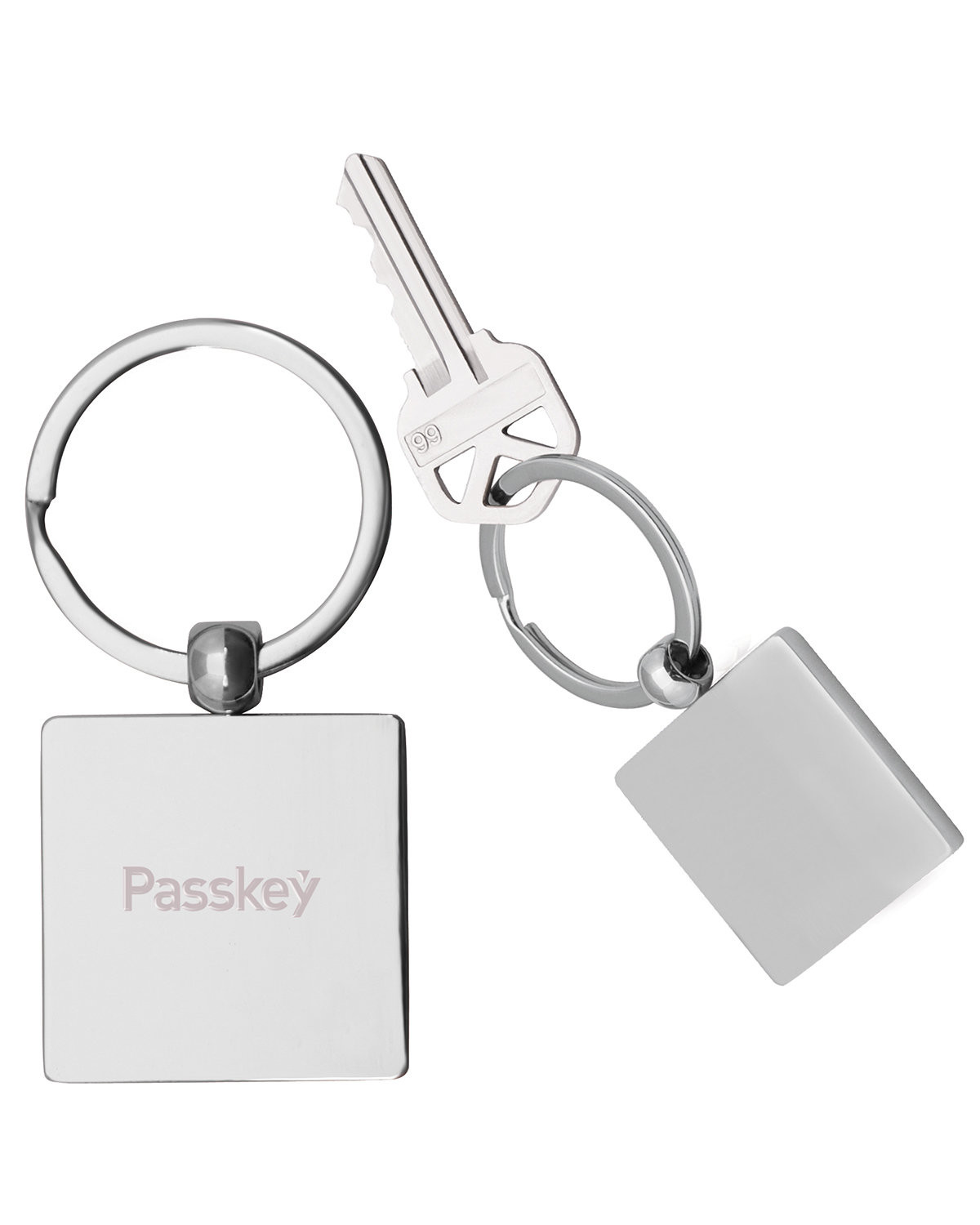 Square Metal Key Chain Product Image