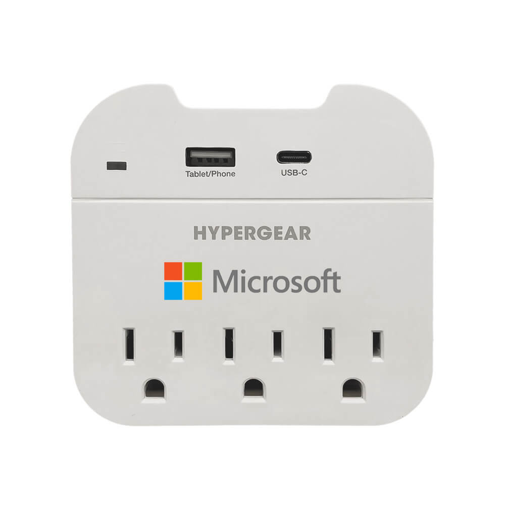 HyperGear Multi Plug 5 Outlet Extender with USB-C & USB Ports Product Image