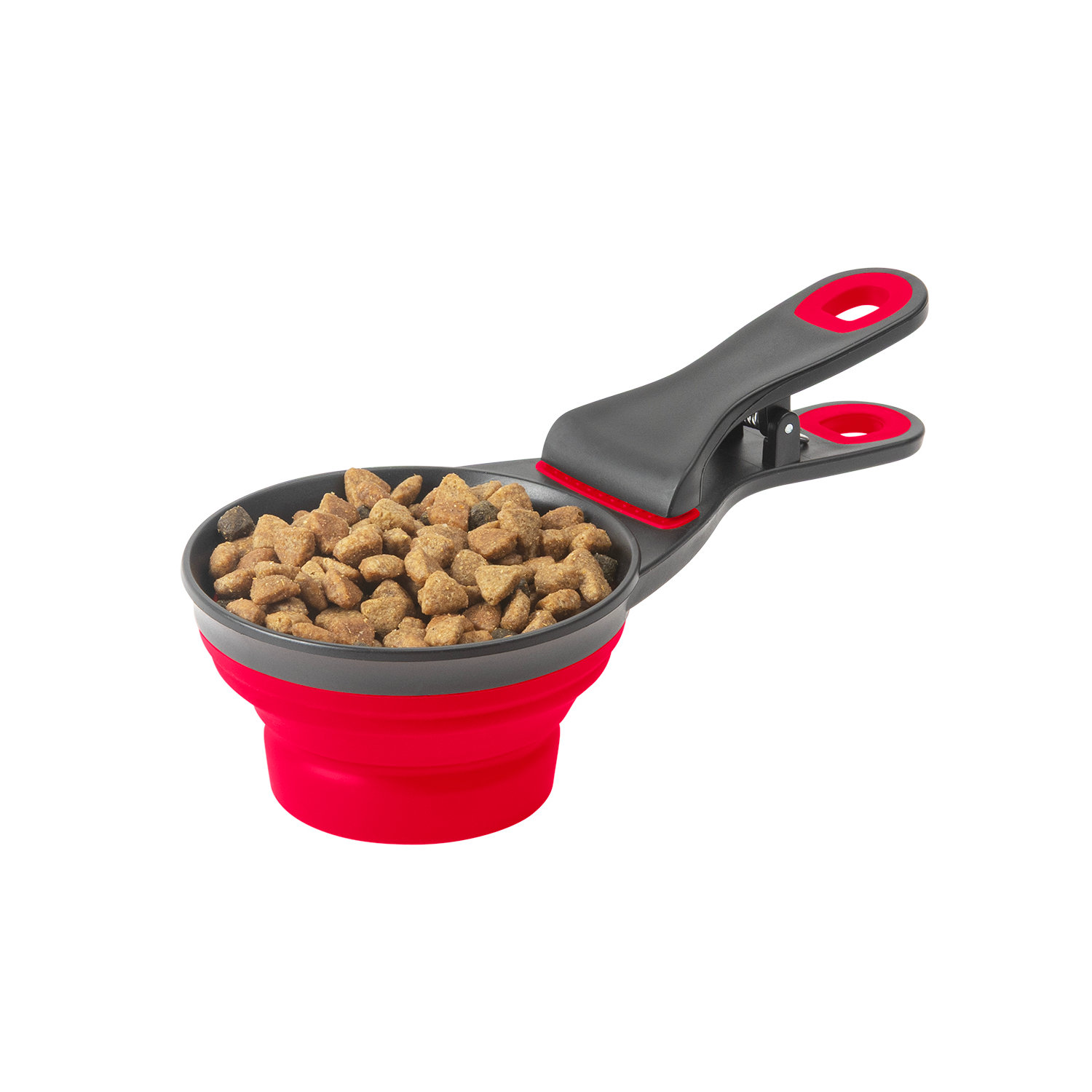 Collapsible Pet Food Scoop & Clip Product Image
