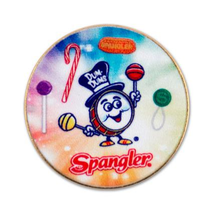 Barrel Polished Brass Dimensional Pin Product Image