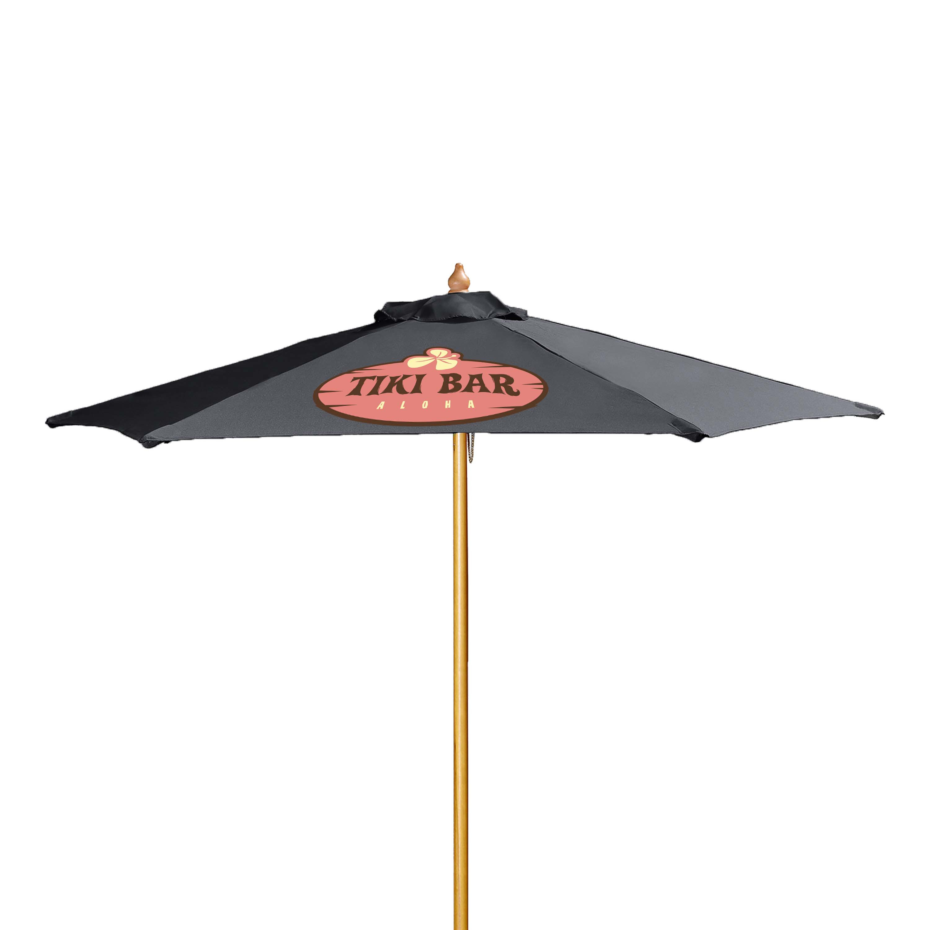 7' Wood Market Umbrella Kit Product Image