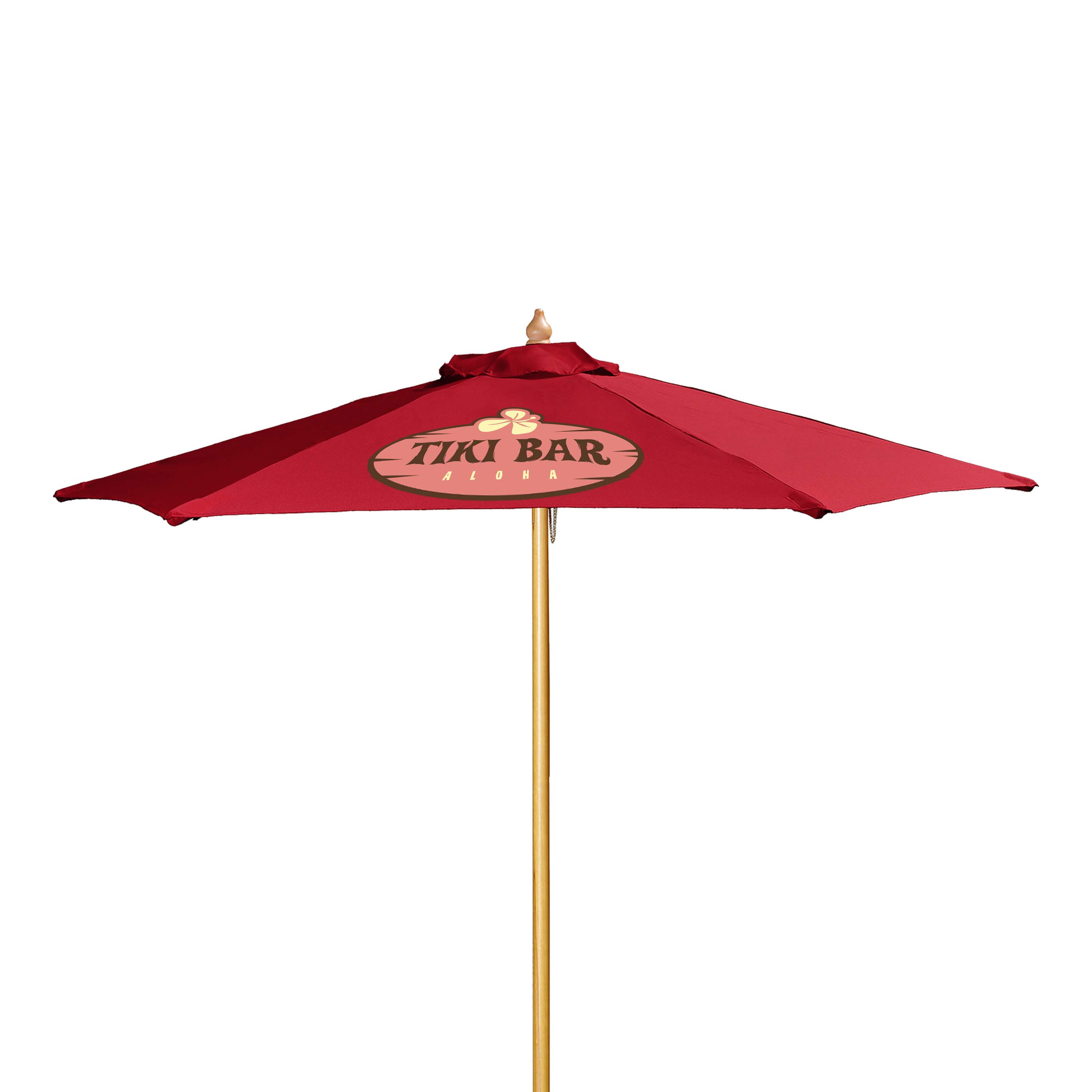 7' Wood Market Umbrella Kit Product Image
