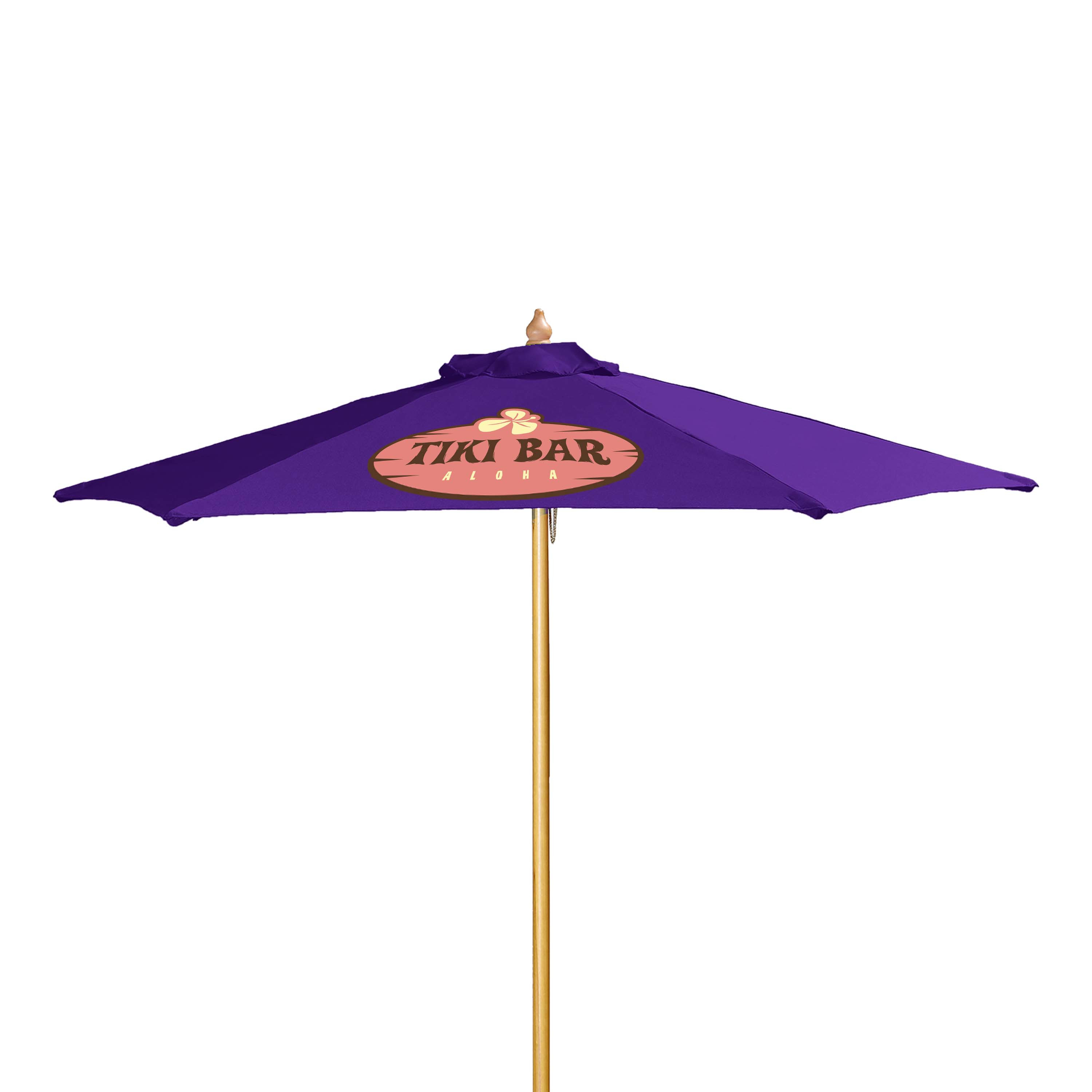 7' Wood Market Umbrella Kit Product Image