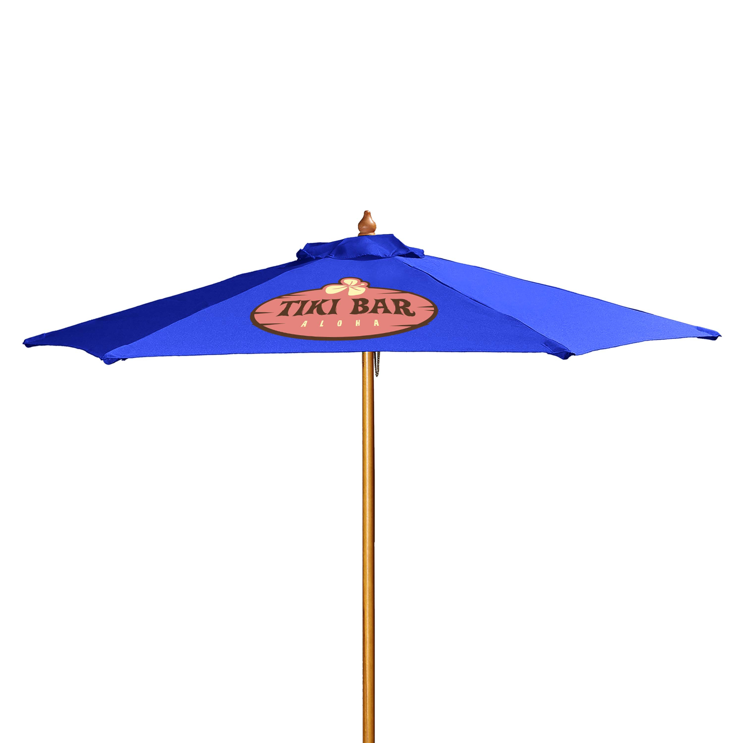 7' Wood Market Umbrella Kit Product Image