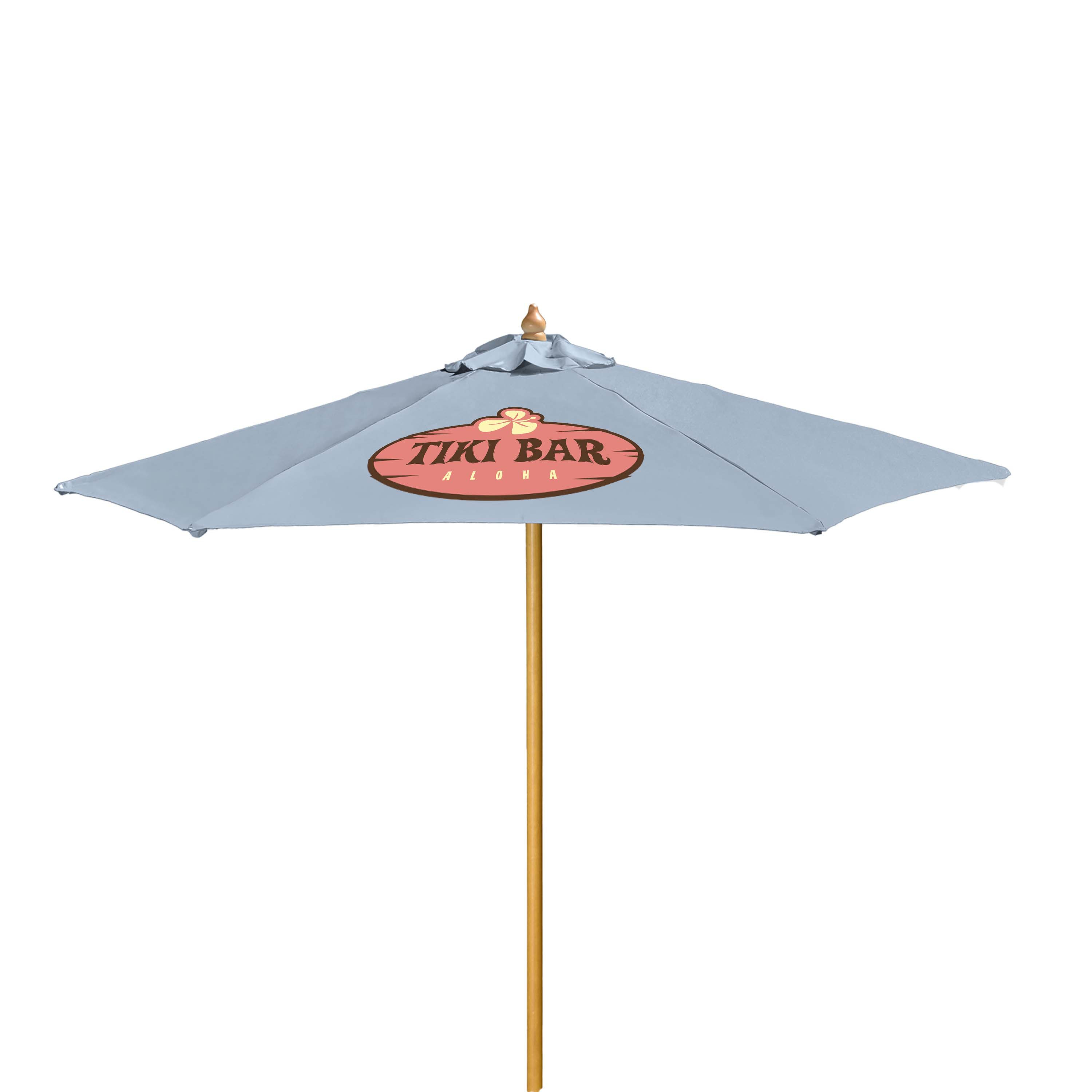 7' Wood Market Umbrella Kit Product Image