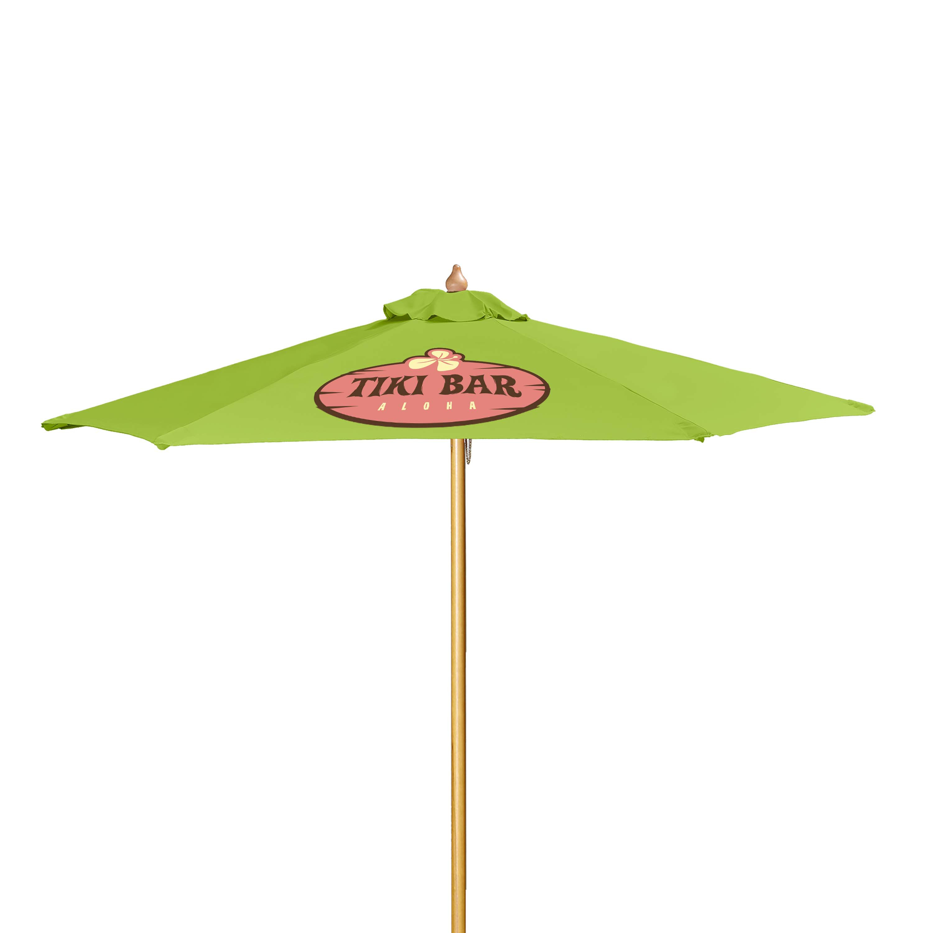 7' Wood Market Umbrella Kit Product Image