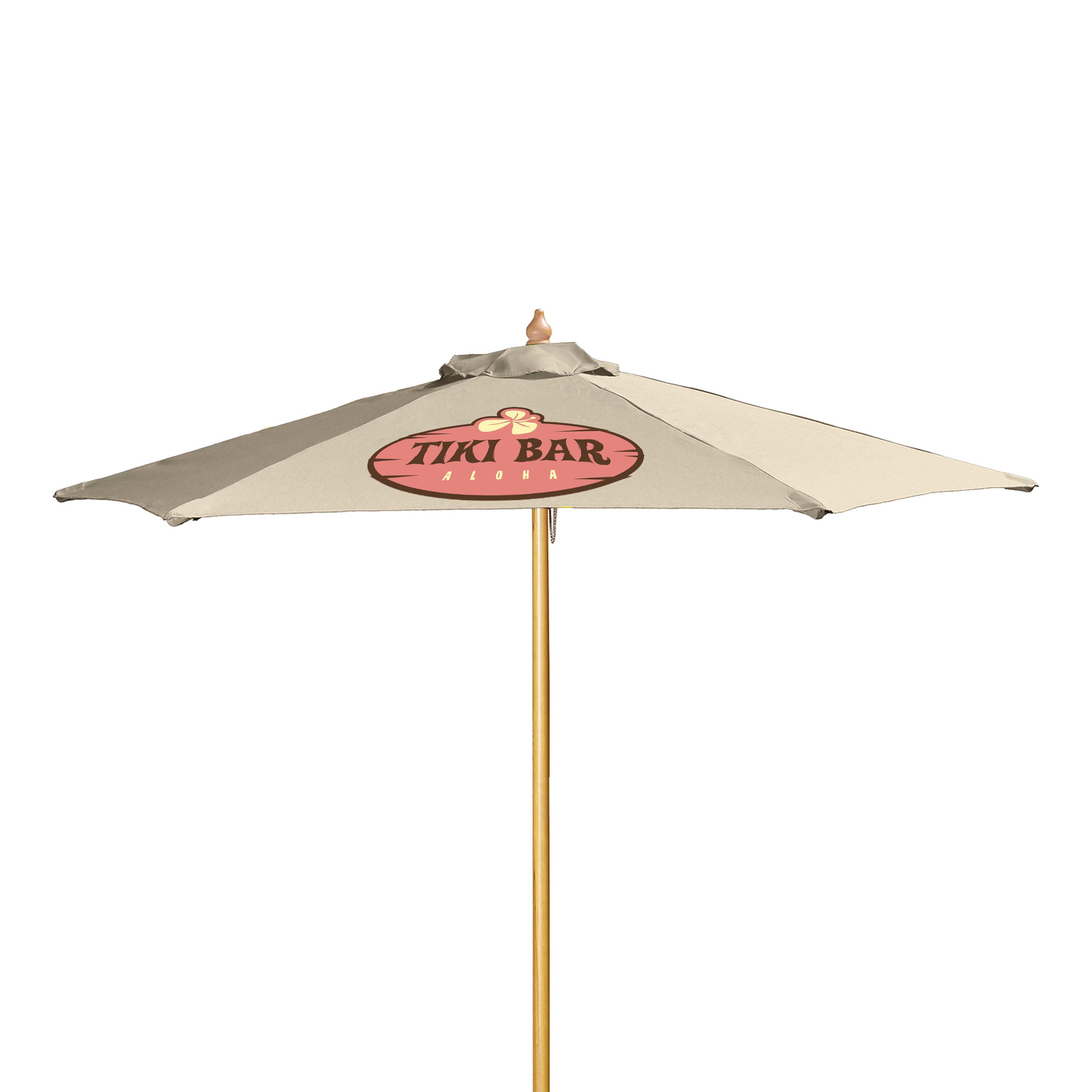 7' Wood Market Umbrella Kit Product Image