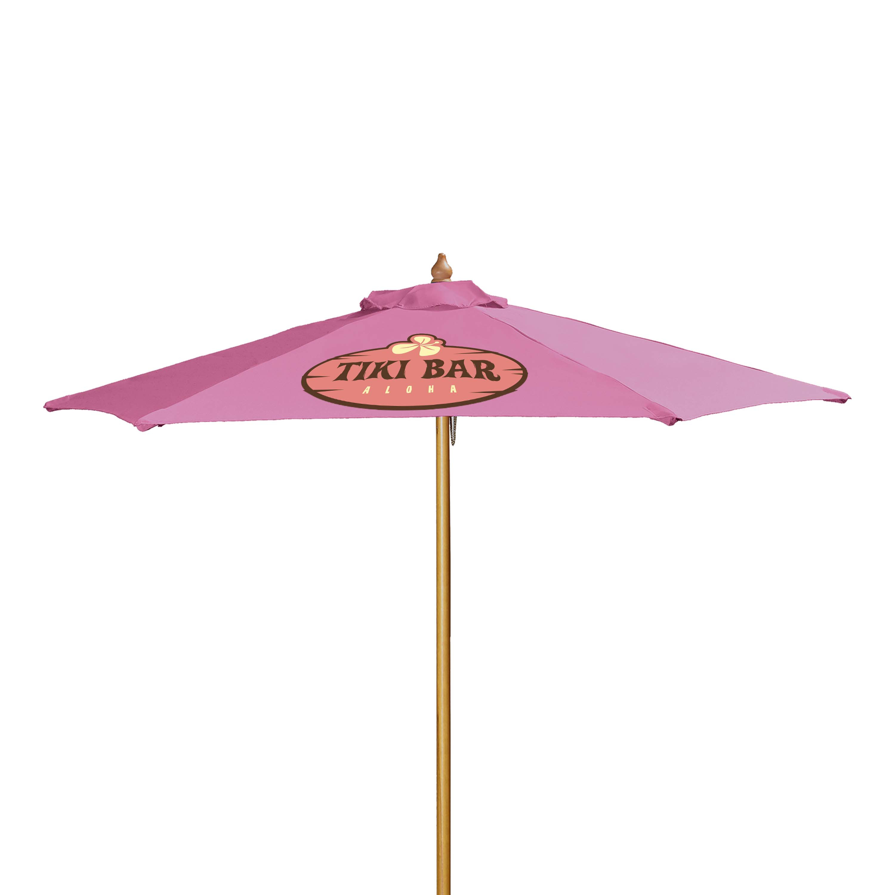 7' Wood Market Umbrella Kit Product Image