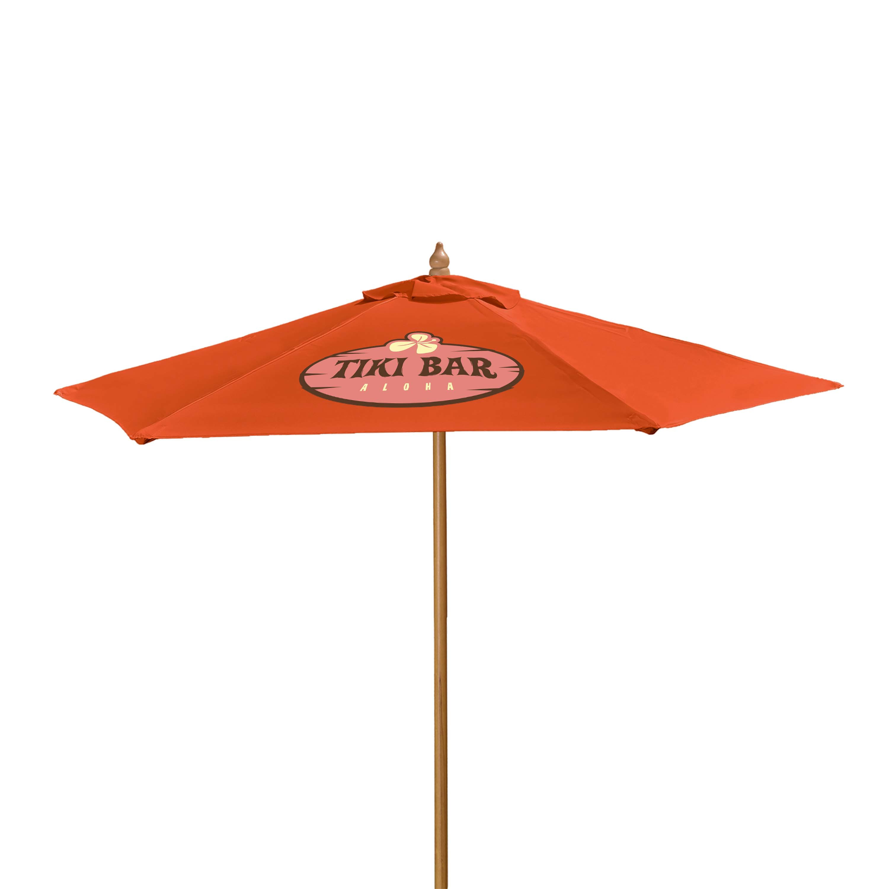 7' Wood Market Umbrella Kit Product Image