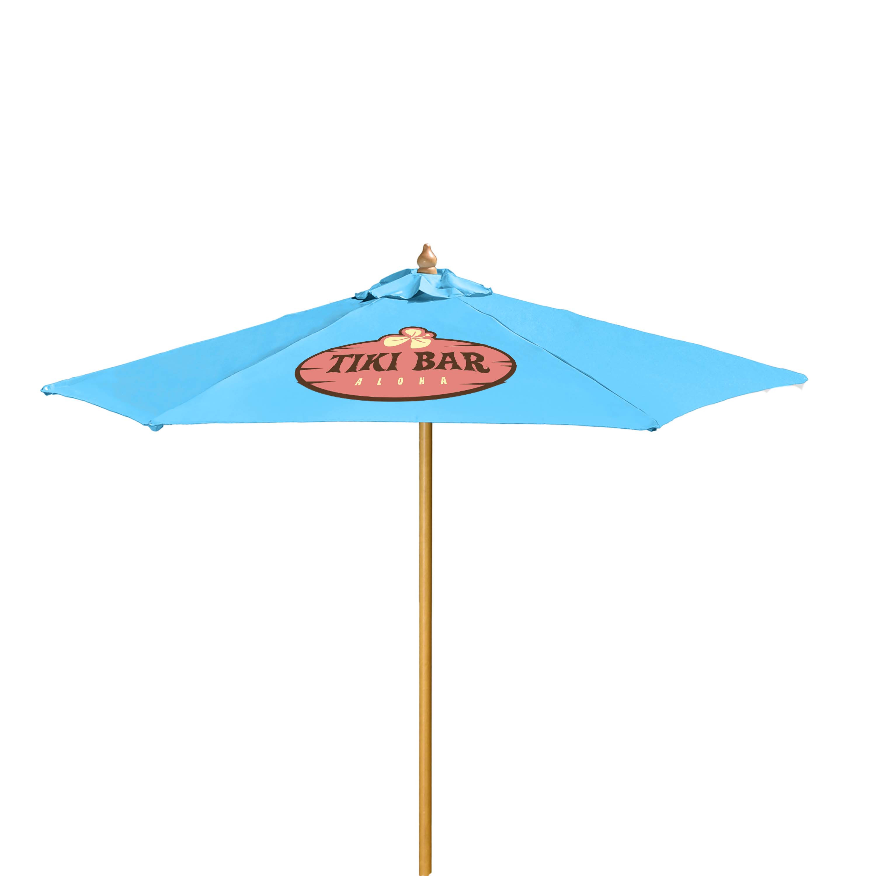 7' Wood Market Umbrella Kit Product Image