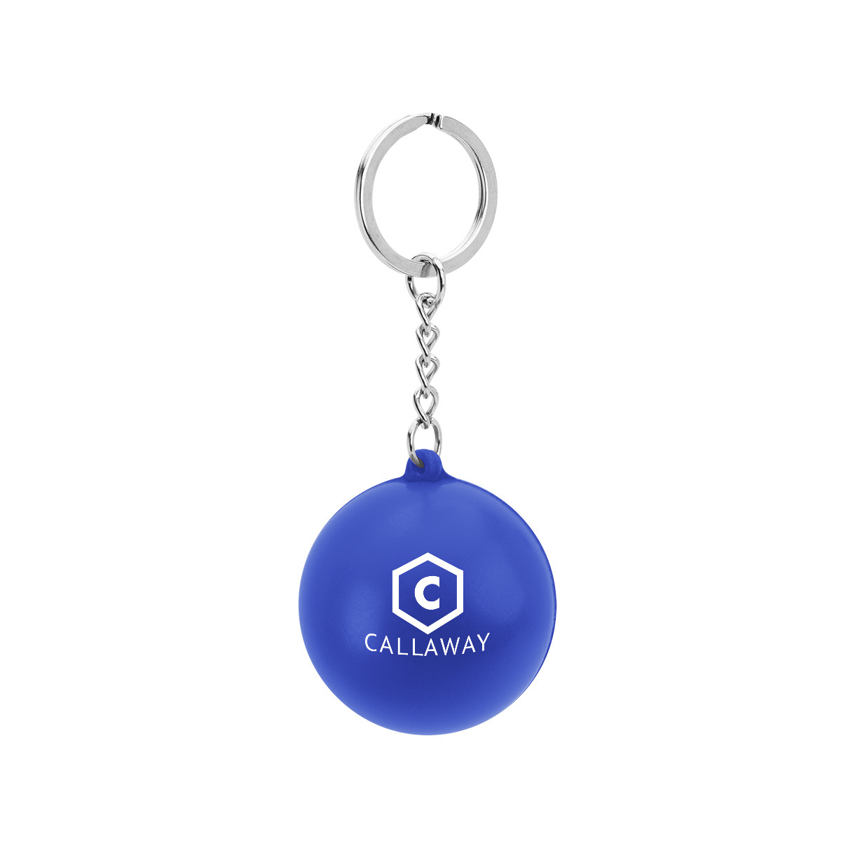 Round PU Stress Reliever Keychain Product Image