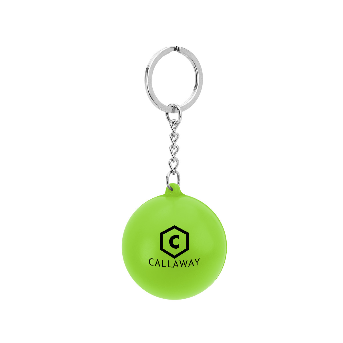 Round PU Stress Reliever Keychain Product Image