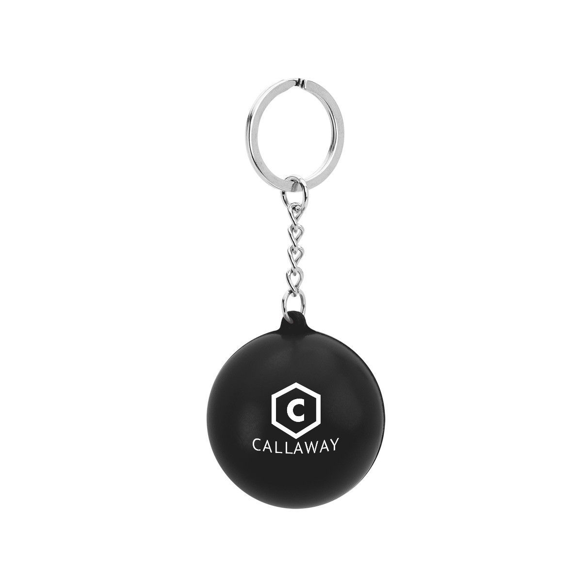 Round PU Stress Reliever Keychain Product Image