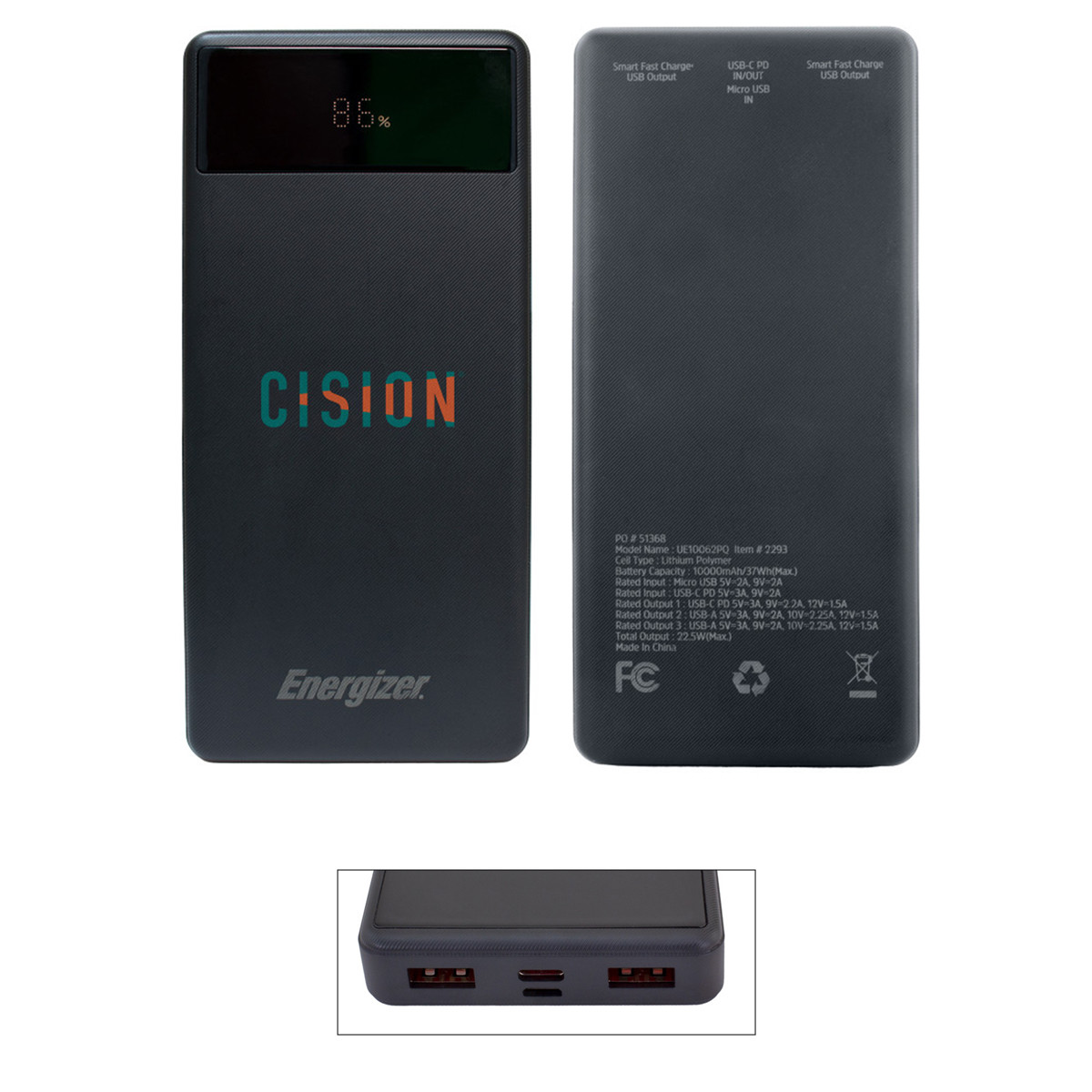 Energizer® 10,000 mAh PD Power Bank Product Image