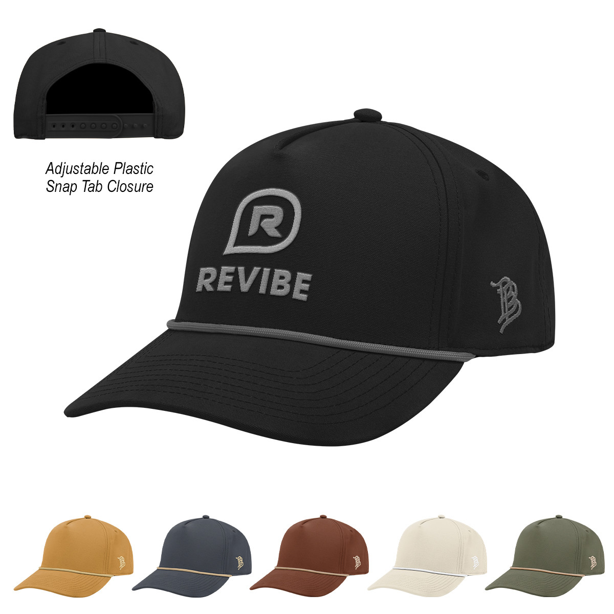 Branded Bills Bare Curved Canvas Rope Cap Product Image