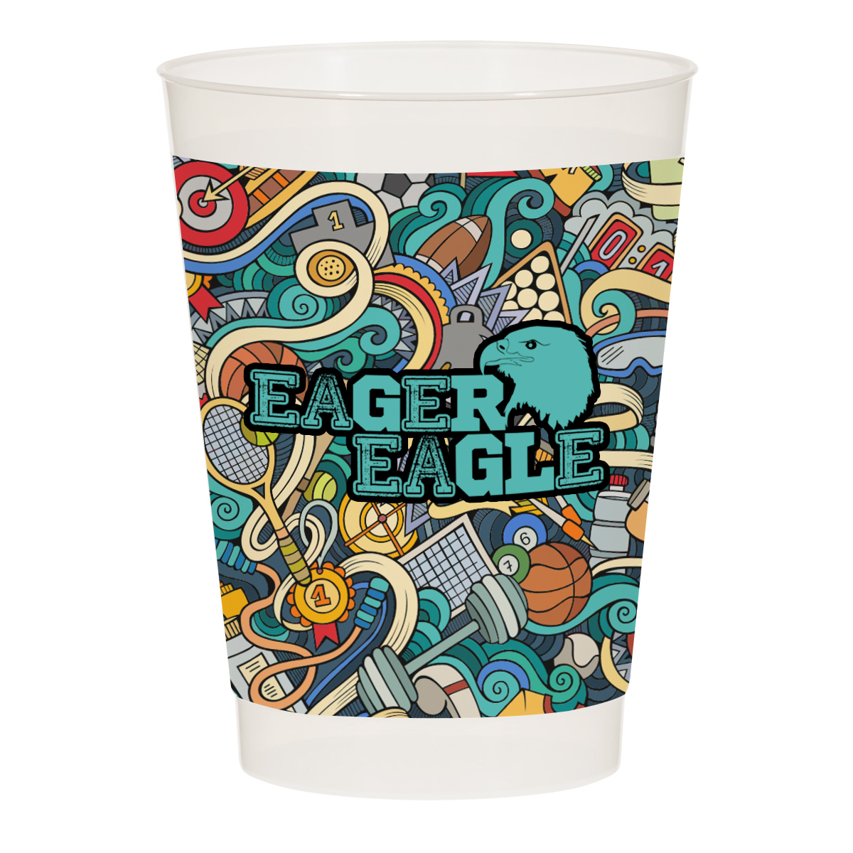 Full Color Frost Flex Cup - 10 oz. Product Image