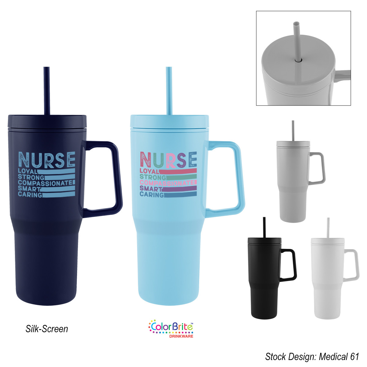Intrepid Recycled PS Double Wall Tumbler - 28 oz. Product Image