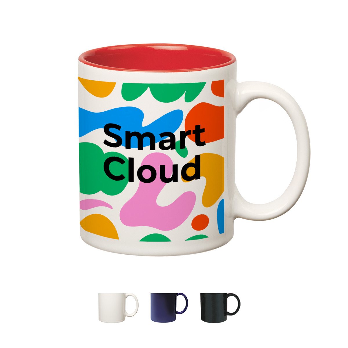 Full Color Hughes Stoneware Mug with C-Handle - 11 oz. Product Image