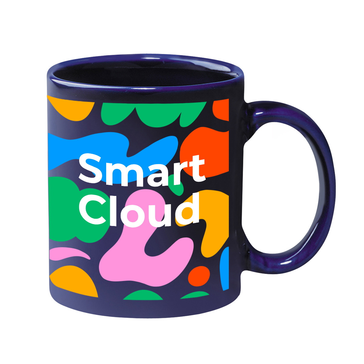 Full Color Hughes Stoneware Mug with C-Handle - 11 oz. Product Image