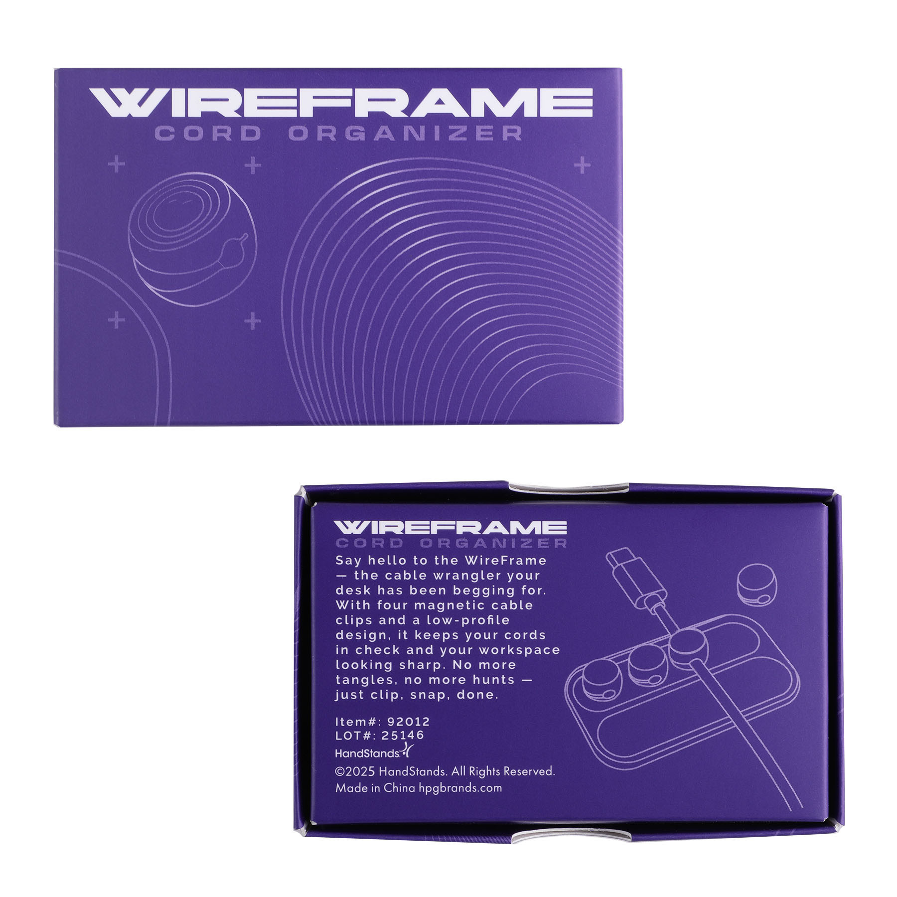 Wire Frame Desktop Cable Organizer Product Image