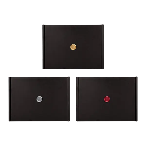 Black Gift Box with Wax Stamp Decoration Product Image