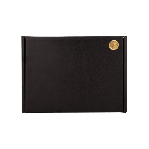 Black Gift Box with Wax Stamp Decoration Product Image