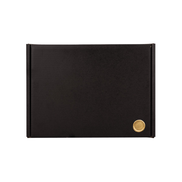 Black Gift Box with Wax Stamp Decoration Product Image