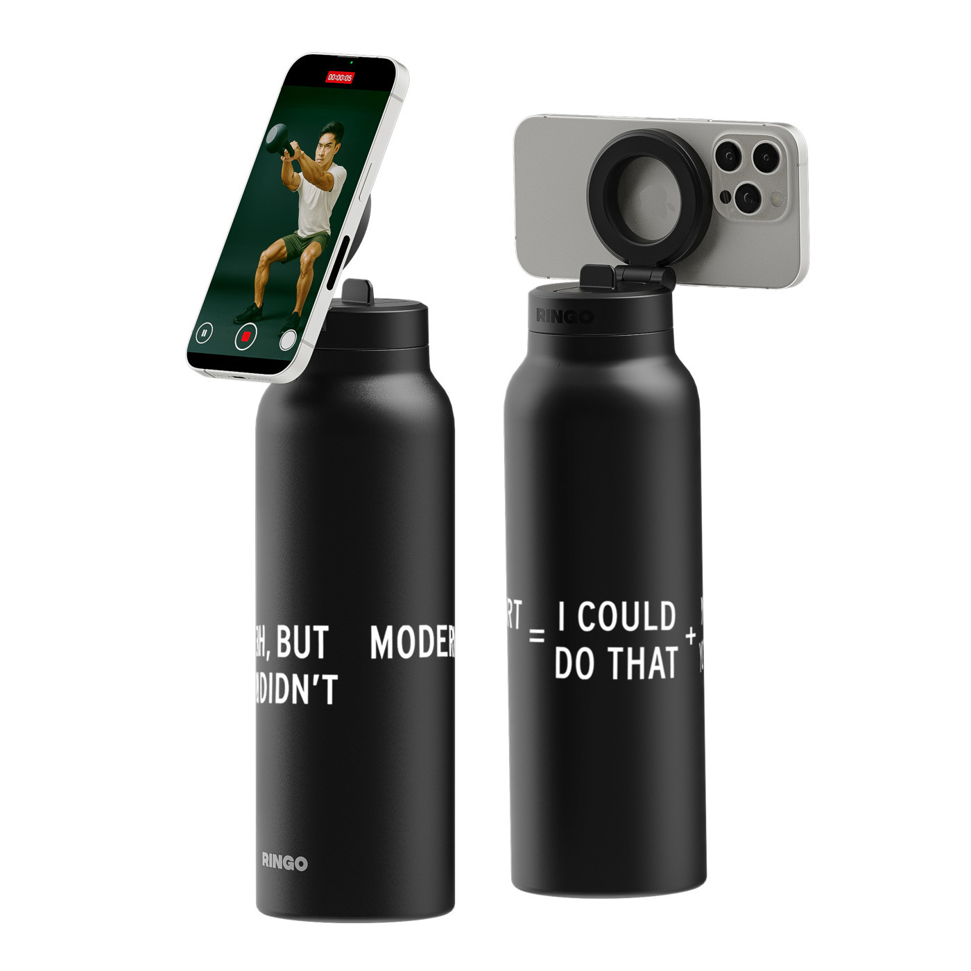 RINGO Pro Water Bottle with Magnetic Booster Ring - 32 oz. Product Image