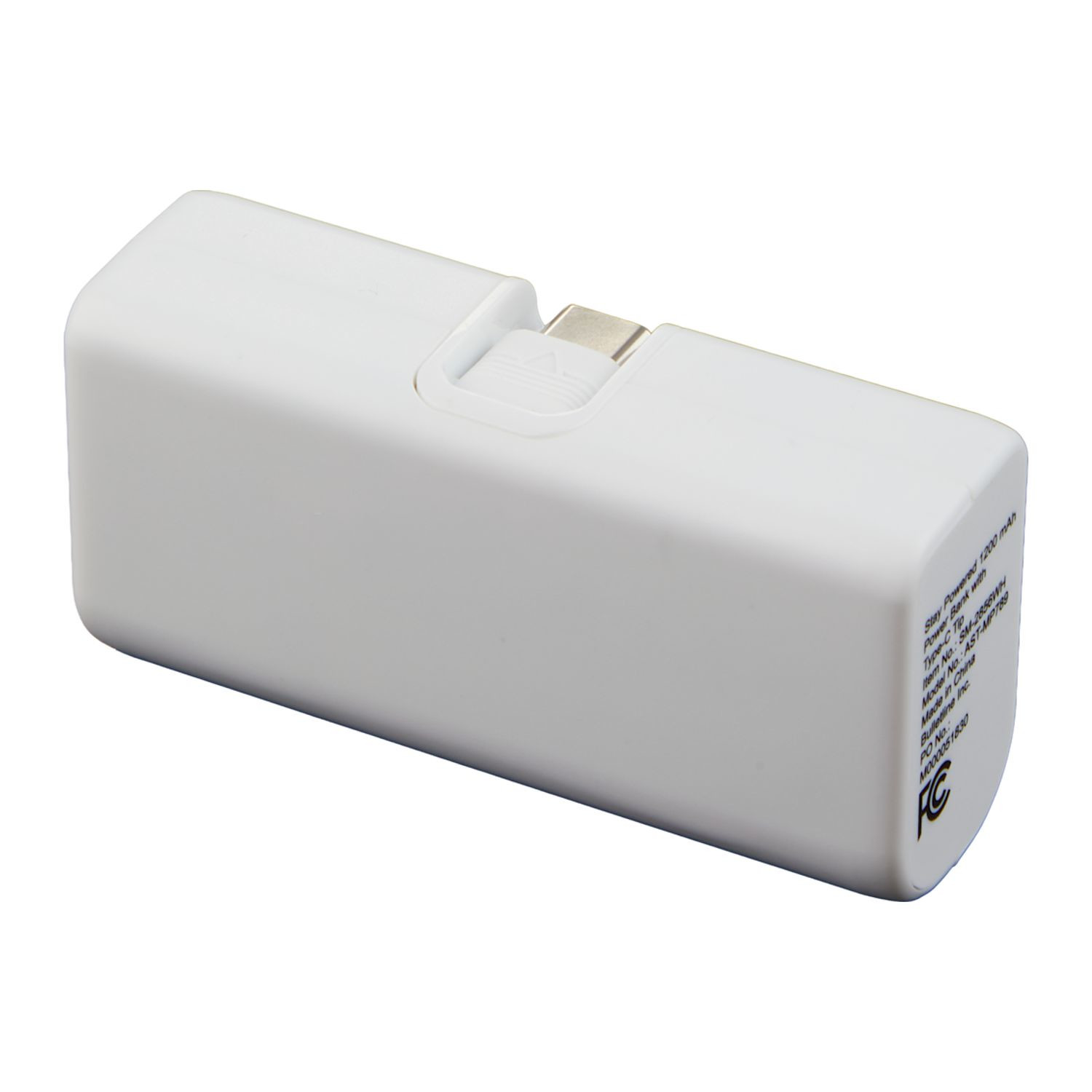 Stay Powered 1,200 mAh Power Bank with Type-C Tip Product Image