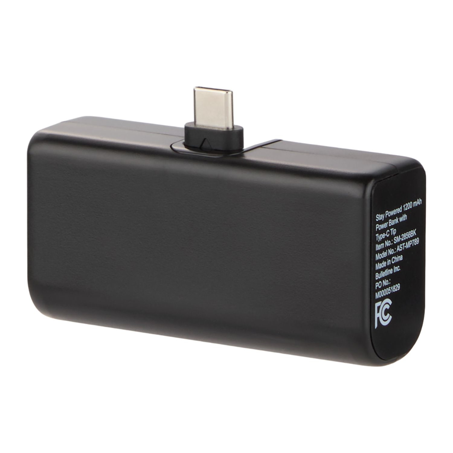 Stay Powered 1,200 mAh Power Bank with Type-C Tip Product Image