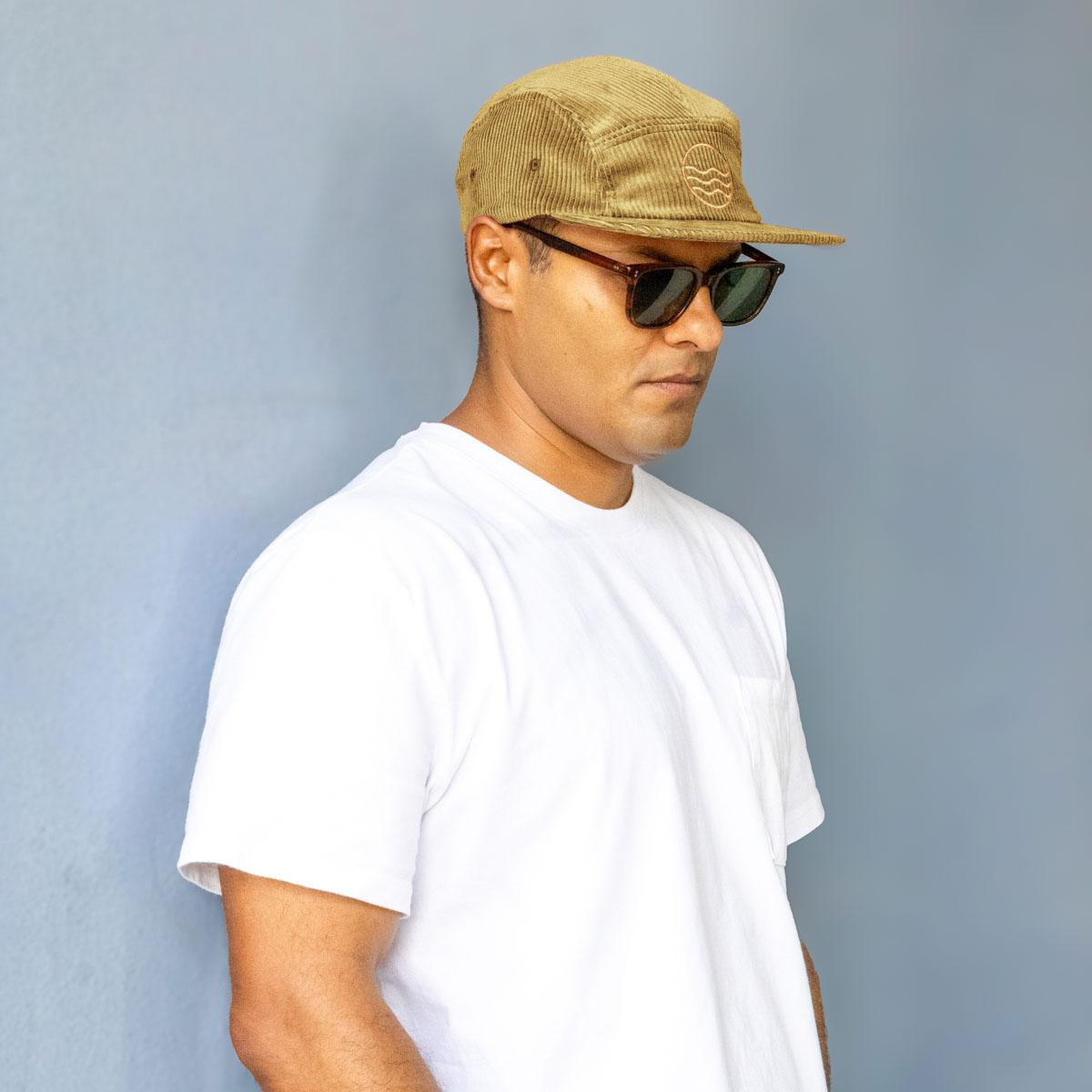 Corduroy Flat Brim Unstructured Camper Hat Product Image