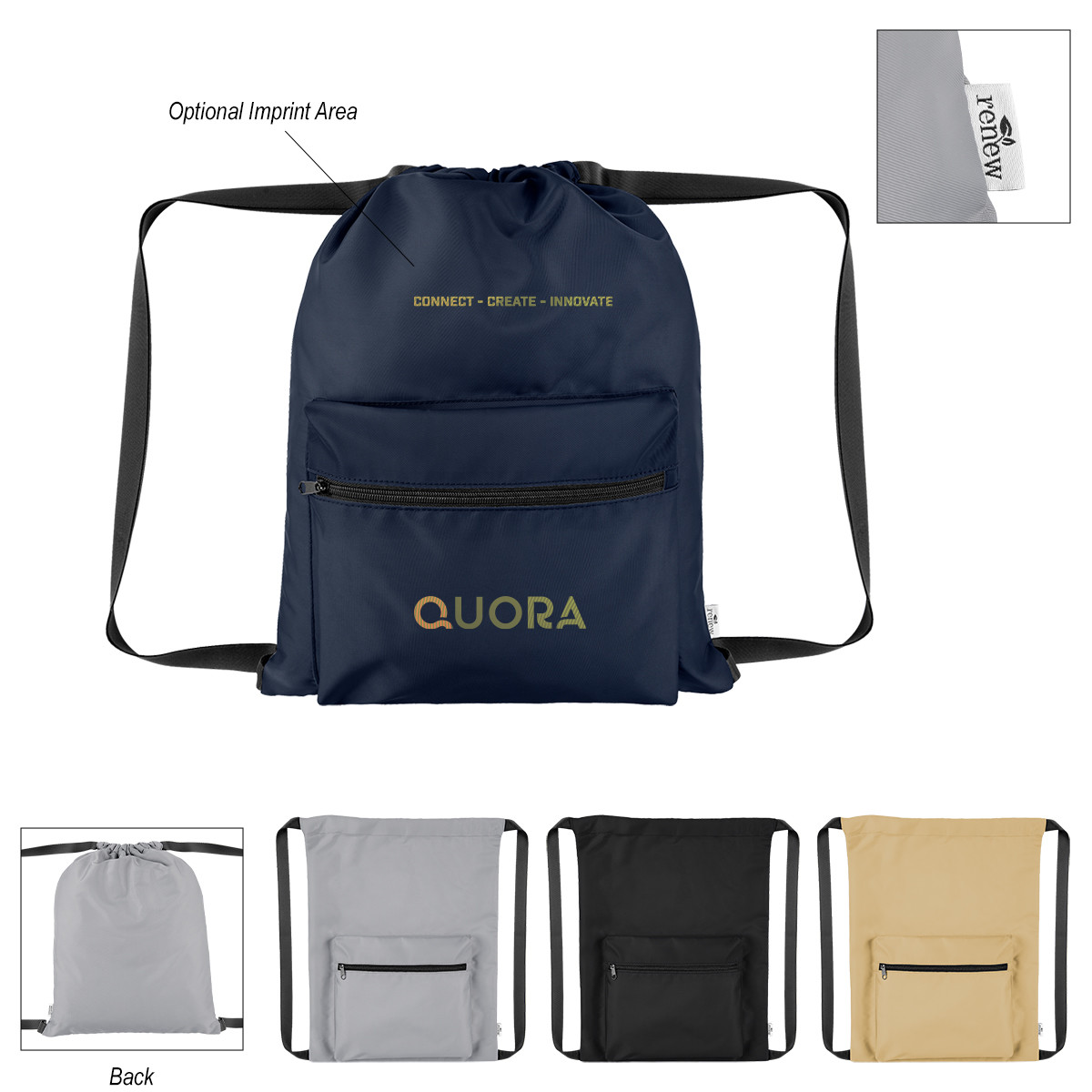 Anywhere rPET Drawstring Bag Product Image