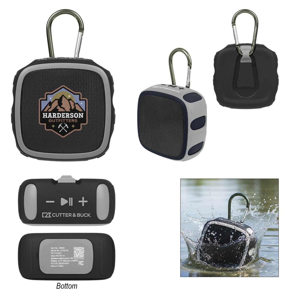 Cutter & Buck® Waterproof Wireless Speaker Product Image