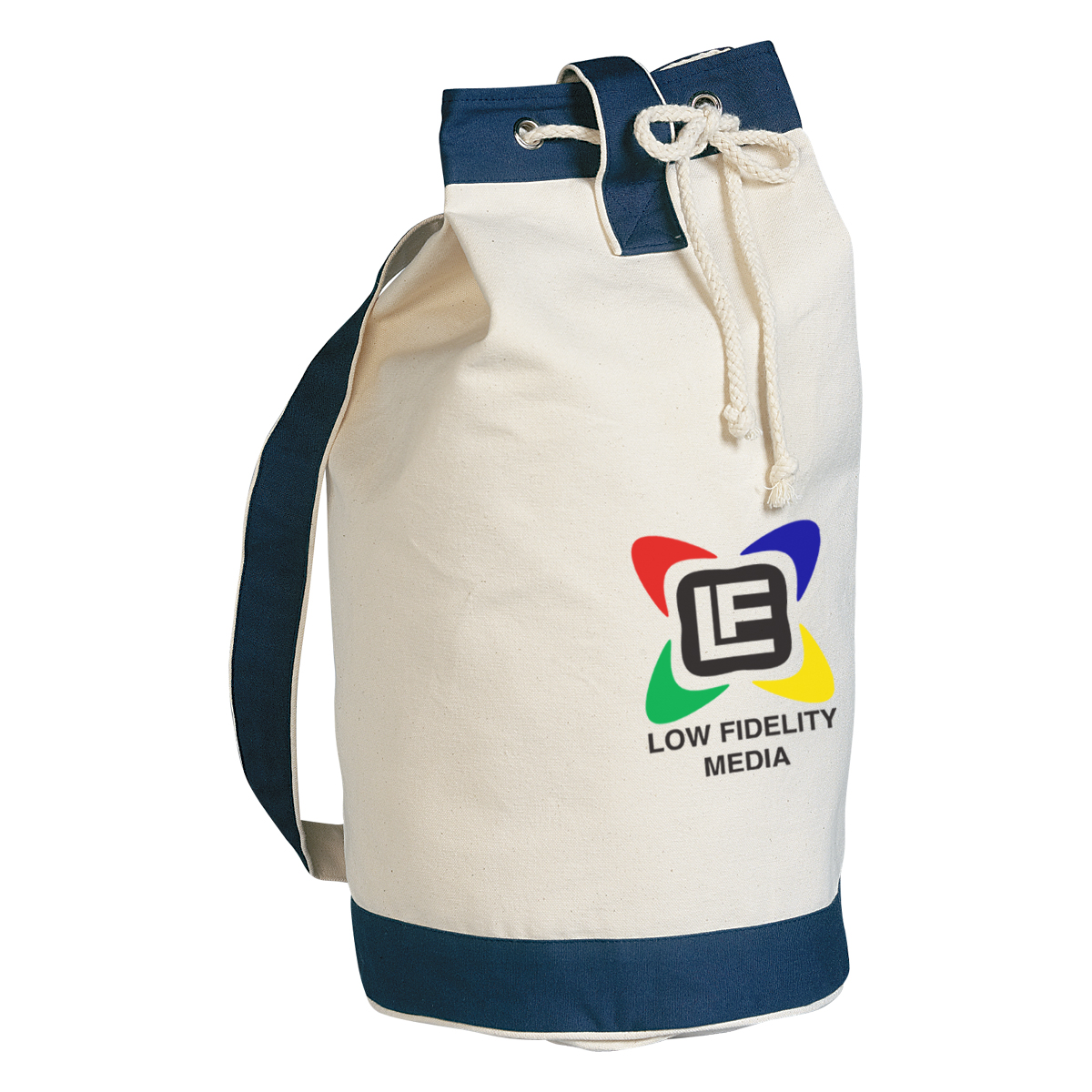 Drawstring Cotton Tote Bag - 15" x 19" Product Image