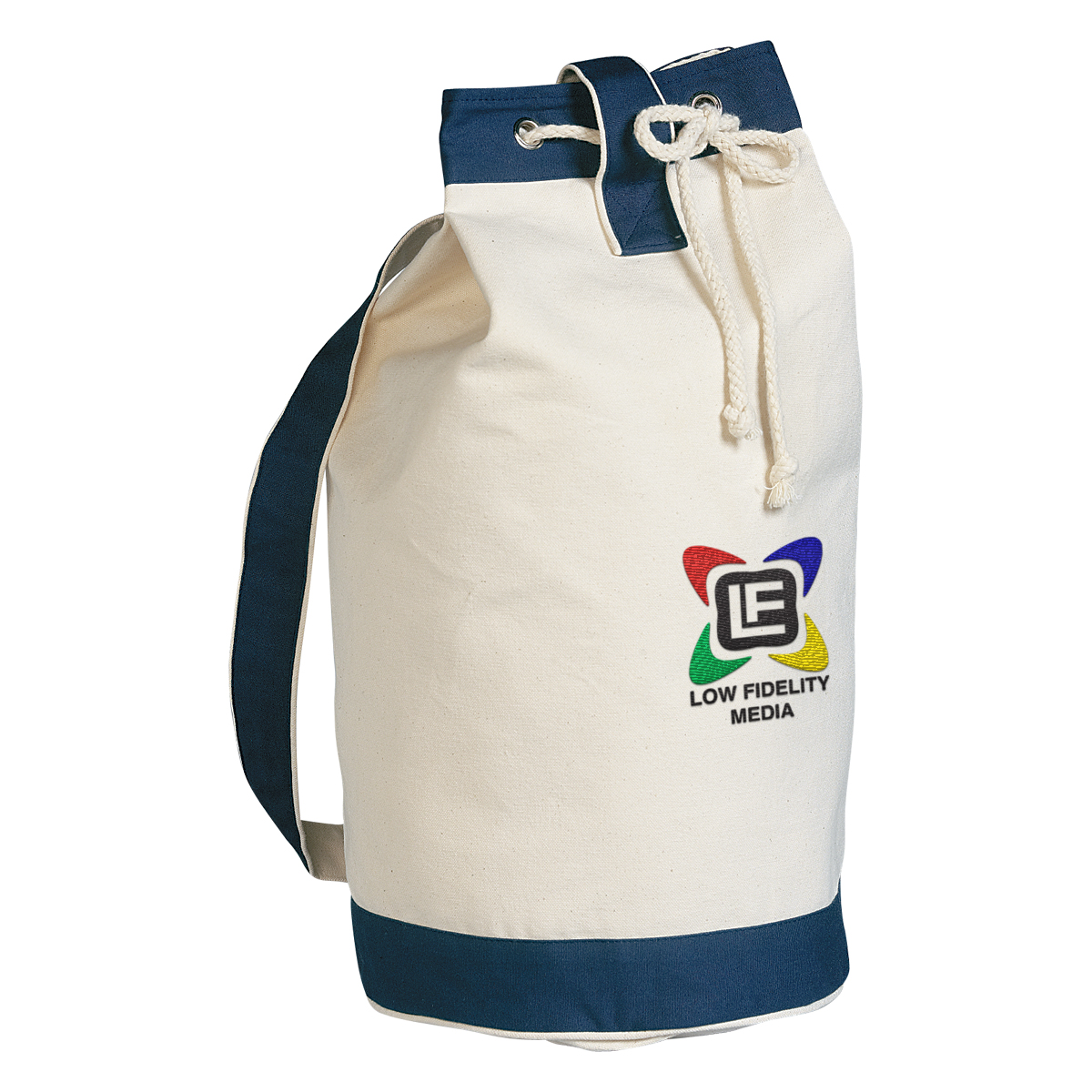 Drawstring Cotton Tote Bag - 15" x 19" Product Image