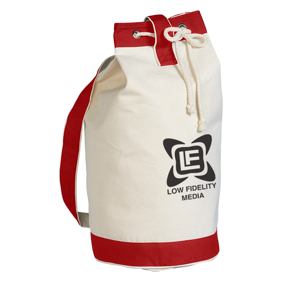 Drawstring Cotton Tote Bag - 15" x 19" Product Image