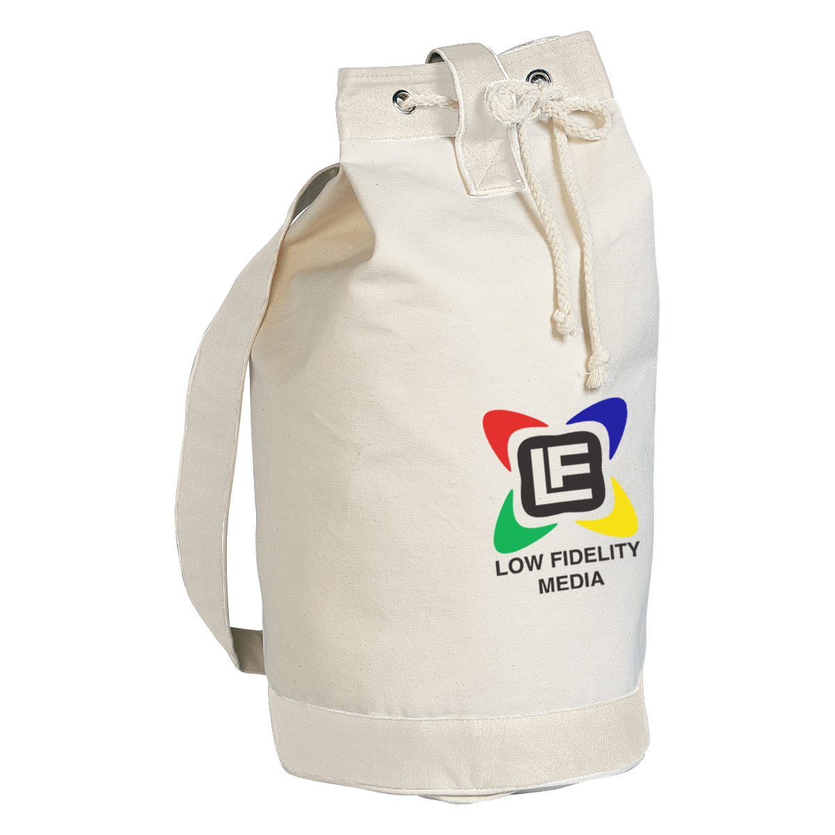 Drawstring Cotton Tote Bag - 15" x 19" Product Image