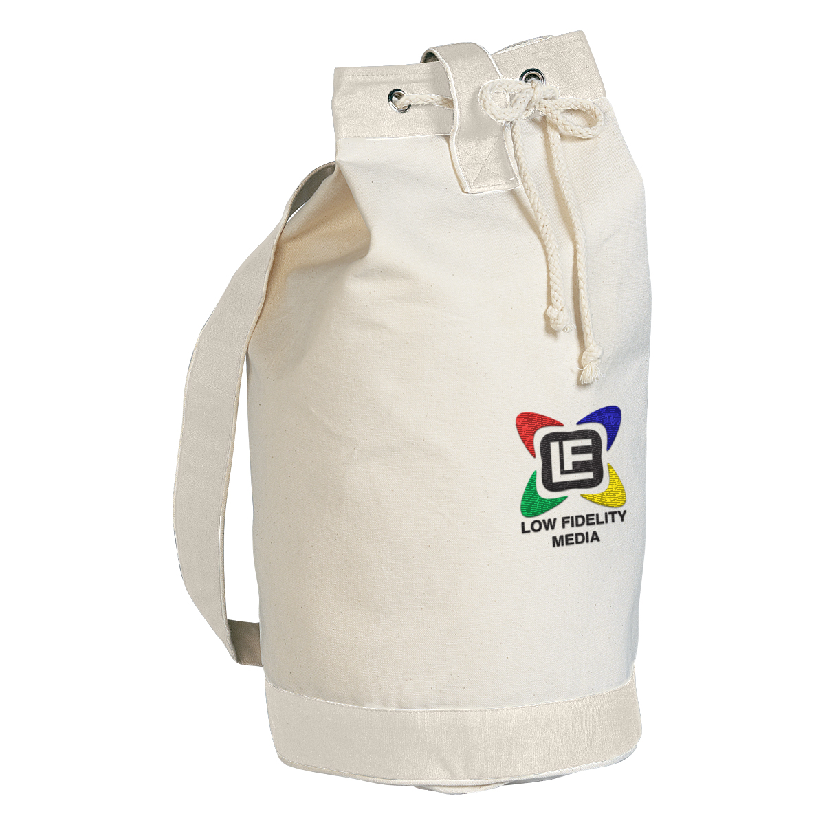 Drawstring Cotton Tote Bag - 15" x 19" Product Image