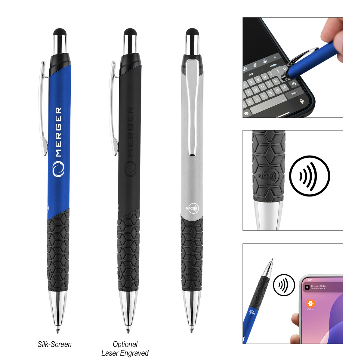 Recycled Aluminum NFC Smart Stylus Pen Product Image