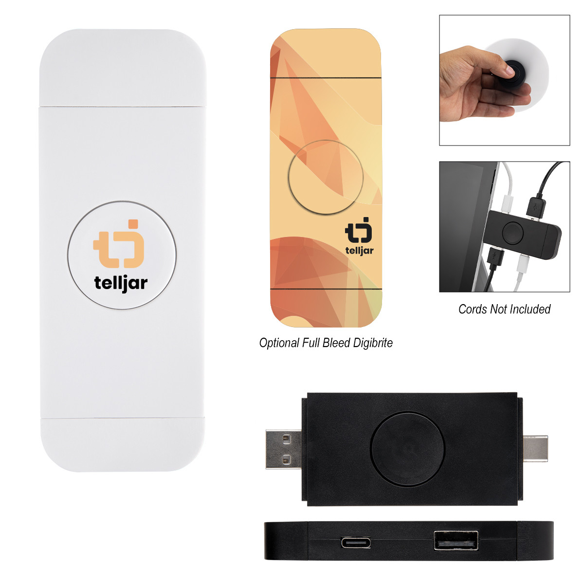 rABS Spinner Dual Input USB Hub Product Image