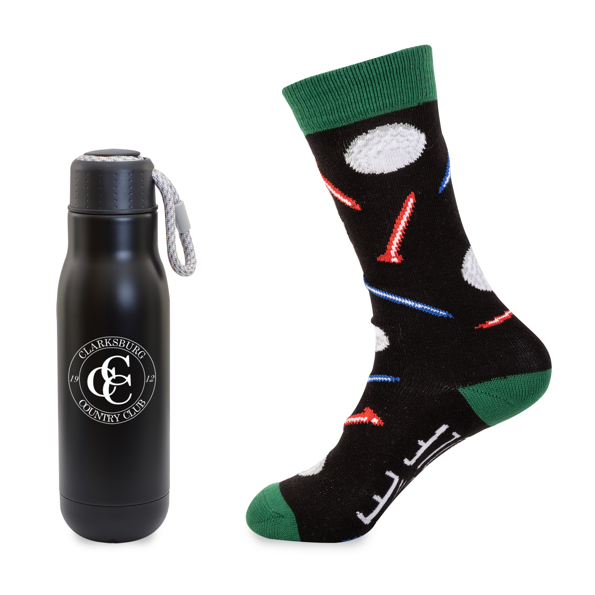 Less Work, More Golf Bottle Gift Set Product Image